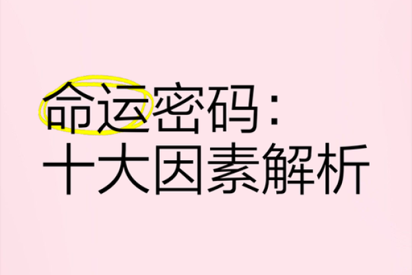探索命运密码：四柱命理中的暗藏玄机，如何影响你的人生