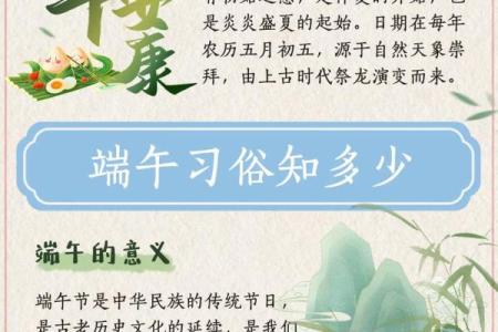 端午节的历史背景与传统习俗的传承