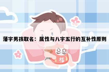 藩字男孩取名：属性与八字五行的互补性原则
