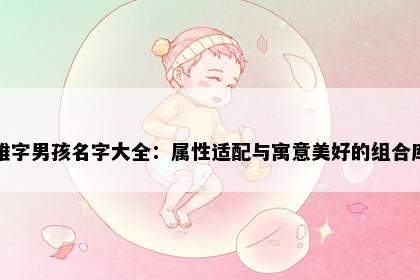 维字男孩名字大全：属性适配与寓意美好的组合库