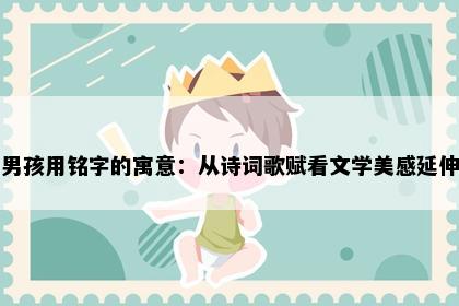 男孩用铭字的寓意：从诗词歌赋看文学美感延伸